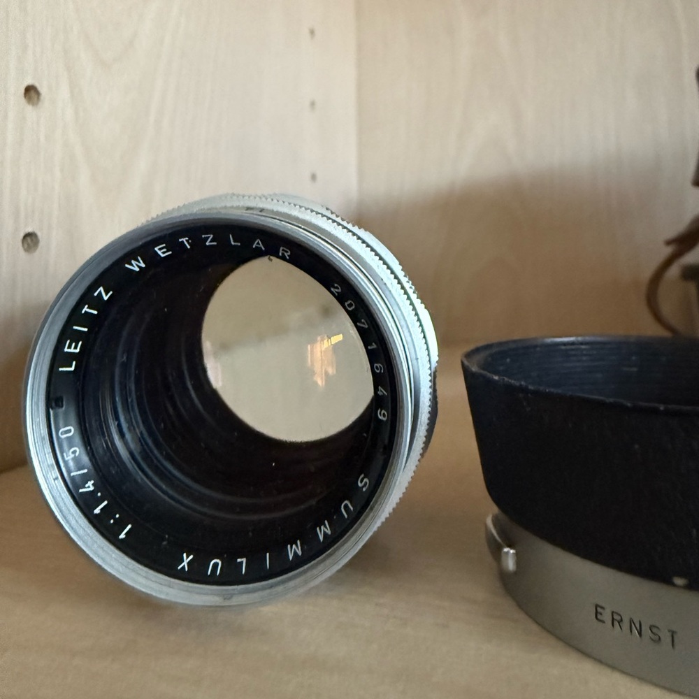 Leica Silver 50mm 1.4 summilux v2 Camera Lens